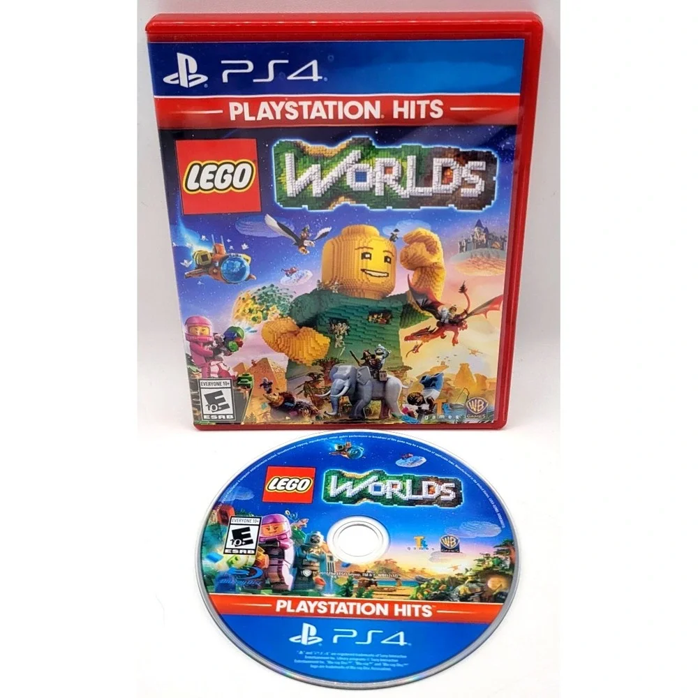 Lego Worlds: PlayStation Hits (Sony PlayStation 4) CIB COMPLETE IN BOX